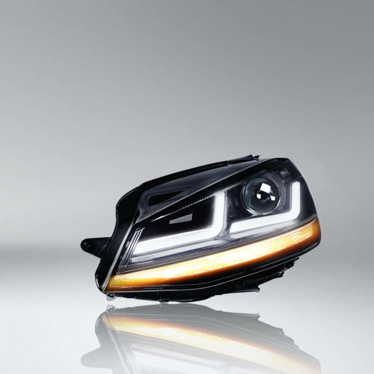 OSRAM LEDDRIVING VOLLLED Tagfahrlicht Scheinwerfer für VW Golf VII (7) 1216 schwarz Ihr